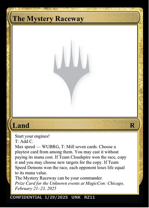 The Mystery Raceway - Unknown Event Magic card