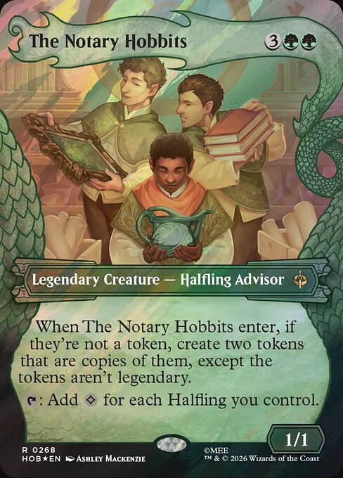 The Notary Hobbits - The Hobbit (#268) - Illustrated by Ashley Mackenzie - Magic: The Gathering Card