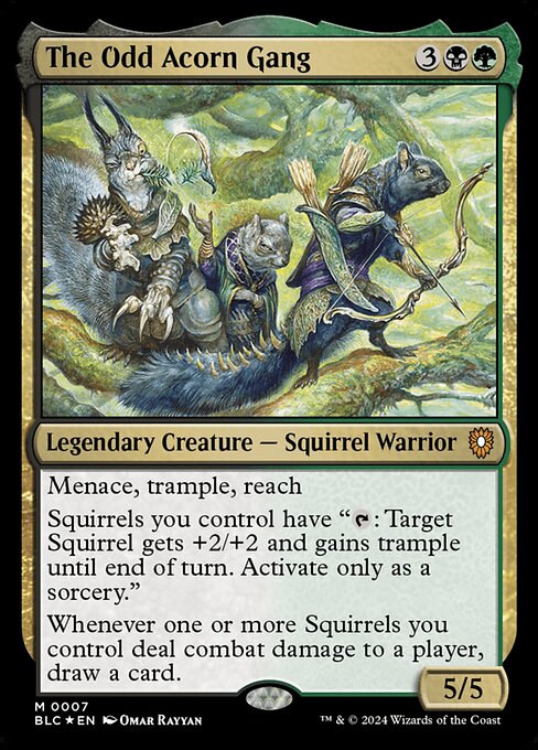 The Odd Acorn Gang - Bloomburrow Commander Magic card