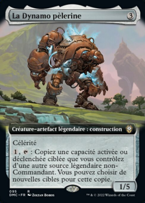 La Dynamo pèlerine (The Peregrine Dynamo) - Dominaria United Commander (#95) - Illustrated by Zoltan Boros - Magic: The Gathering Card