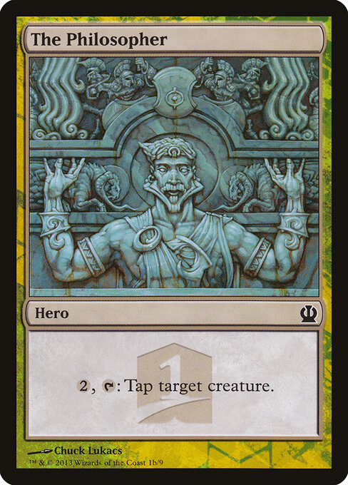 The Philosopher - Theros Hero's Path (#1b) - Illustrated by Chuck Lukacs - Magic: The Gathering Card