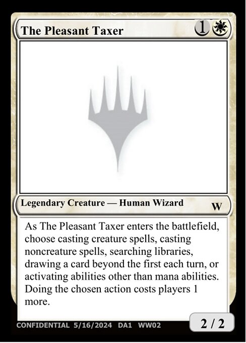 The Pleasant Taxer - Unknown Event Magic card