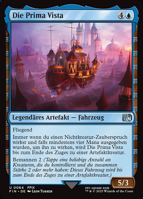 Die Prima Vista (The Prima Vista) - Final Fantasy (#64) - Illustrated by Leon Tukker - Magic: The Gathering Card