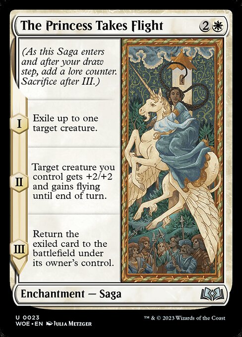 The Princess Takes Flight - Wilds of Eldraine Magic card