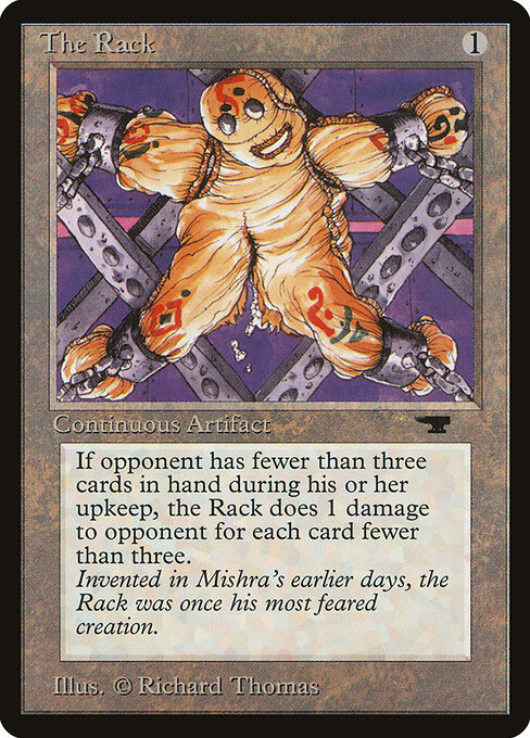 The Rack - Fourth Edition Foreign Black Border (#352) - Illustrated by Richard Thomas - Magic: The Gathering Card