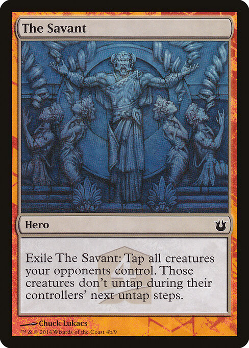 The Savant - Born of the Gods Hero's Path (#4b) - Illustrated by Chuck Lukacs - Magic: The Gathering Card