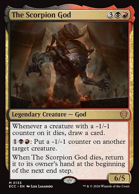 The Scorpion God - Lorwyn Eclipsed Commander Magic card