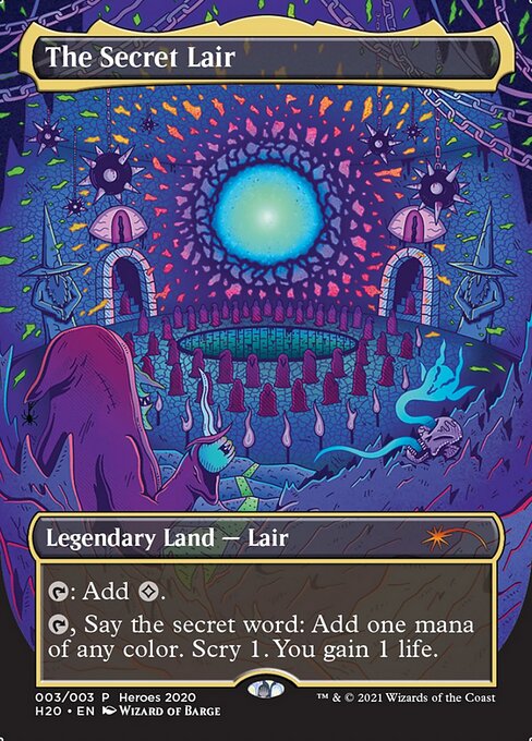 The Secret Lair - 2020 Heroes of the Realm Magic card