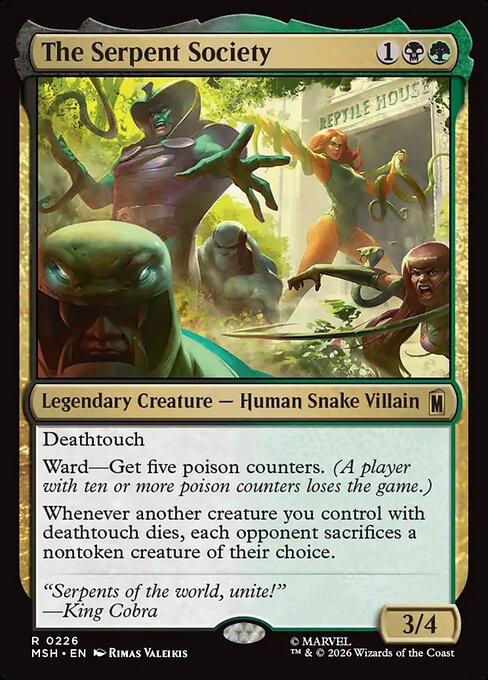 The Serpent Society - Marvel Super Heroes Magic card