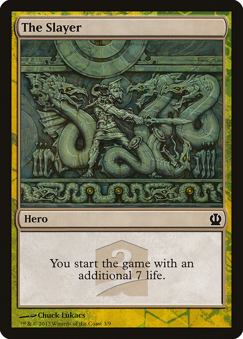 The Slayer - Theros Hero's Path (#3) - Illustrated by Chuck Lukacs - Magic: The Gathering Card