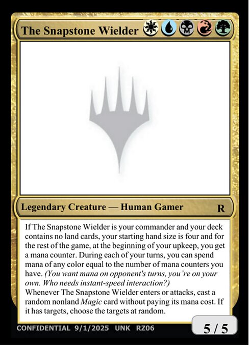 The Snapstone Wielder - Unknown Event (#RZ06h) - Magic: The Gathering Card