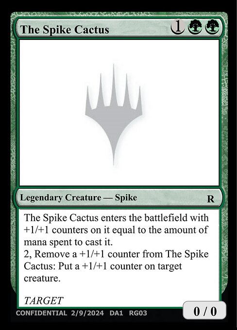 The Spike Cactus - Unknown Event Magic card