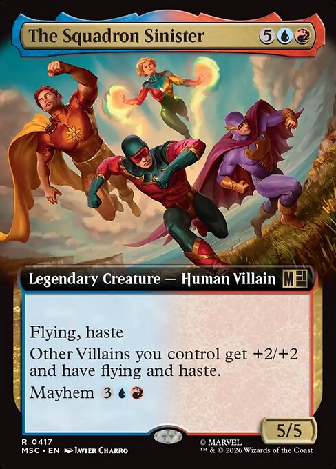The Squadron Sinister - Marvel Super Heroes Commander (#417) - Illustrated by Javier Charro - Magic: The Gathering Card
