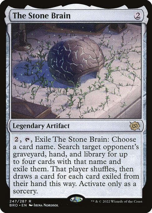 The Stone Brain - The Brothers' War Magic card