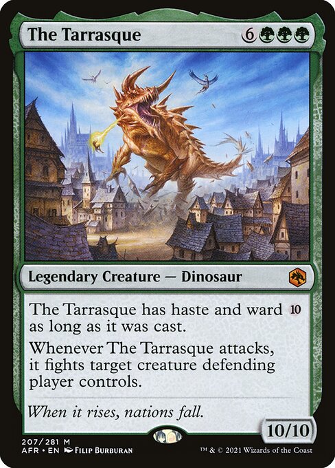 The Tarrasque - Adventures in the Forgotten Realms (#207) - Illustrated by Filip Burburan - Magic: The Gathering Card