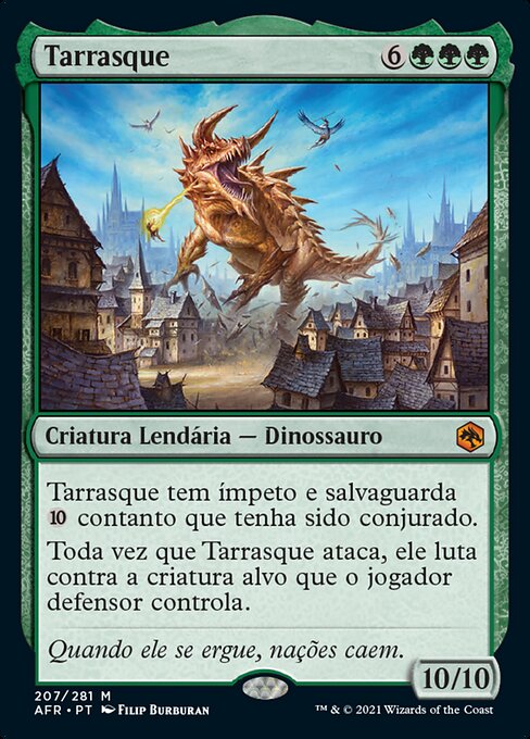The Tarrasque - Adventures in the Forgotten Realms Promos (#207p) - Illustrated by Filip Burburan - Magic: The Gathering Card