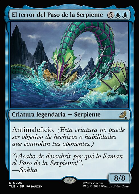 La terreur du Passage du serpent (The Terror of Serpent's Pass) - Avatar: The Last Airbender Eternal (#225) - Illustrated by Douzen - Magic: The Gathering Card