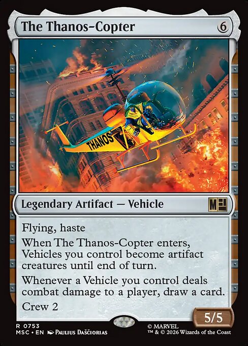The Thanos-Copter - Marvel Super Heroes Commander Magic card