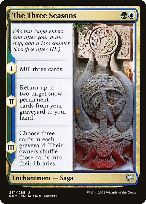 The Three Seasons - Kaldheim Magic card