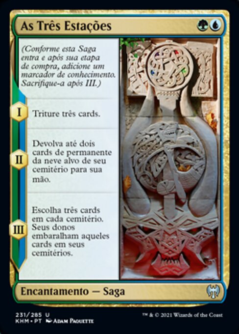 三つの季節 (The Three Seasons) - Kaldheim (#231) - Illustrated by Adam Paquette - Magic: The Gathering Card