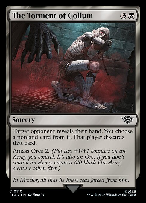 The Torment of Gollum - The Lord of the Rings: Tales of Middle-earth Magic card