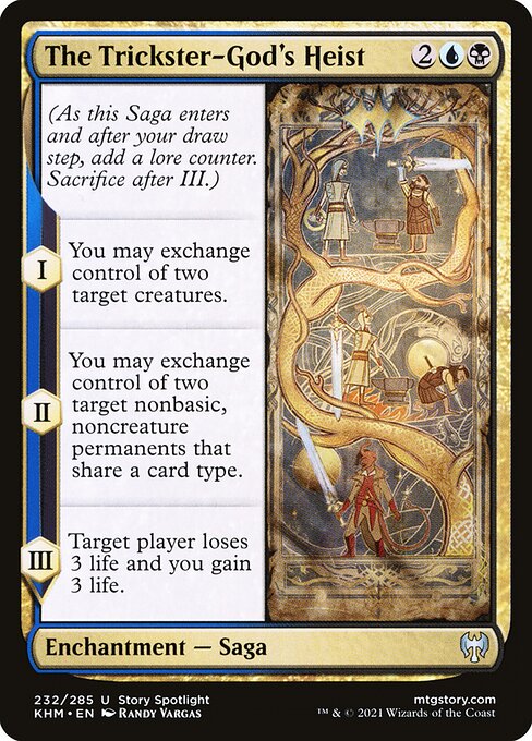 The Trickster-God's Heist - Kaldheim Magic card
