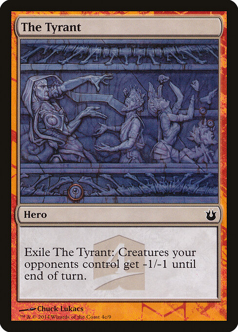 The Tyrant - Born of the Gods Hero's Path (#4c) - Illustrated by Chuck Lukacs - Magic: The Gathering Card