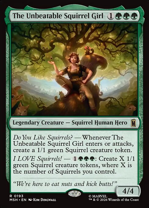 The Unbeatable Squirrel Girl - Marvel Super Heroes Magic card