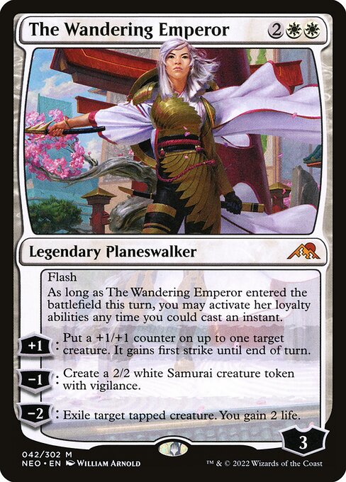 The Wandering Emperor - Kamigawa: Neon Dynasty Magic card