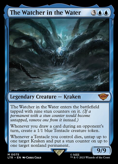 The Watcher in the Water - The Lord of the Rings: Tales of Middle-earth (#75) - Illustrated by Chris Cold - Magic: The Gathering Card