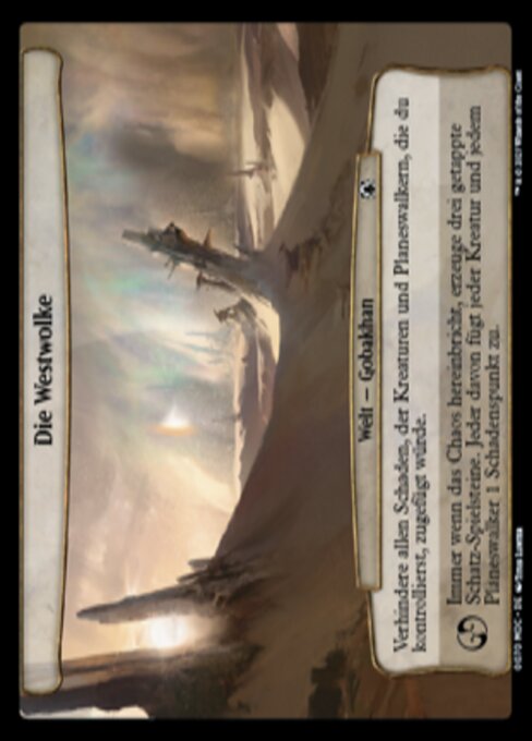 西际狂云 (The Western Cloud) - March of the Machine Commander (#70) - Illustrated by Titus Lunter - Magic: The Gathering Card