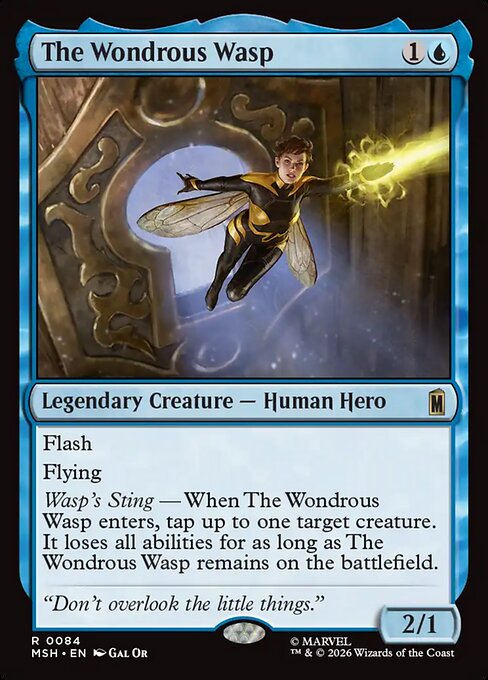 The Wondrous Wasp - Marvel Super Heroes Magic card