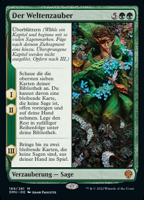 Der Weltenzauber (The World Spell) - Dominaria United (#189) - Illustrated by Adam Paquette - Magic: The Gathering Card