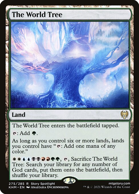 The World Tree - Kaldheim (#275) - Illustrated by Anastasia Ovchinnikova - Magic: The Gathering Card
