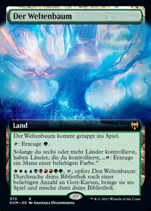 The World Tree - Kaldheim Promos (#275s) - Illustrated by Anastasia Ovchinnikova - Magic: The Gathering Card