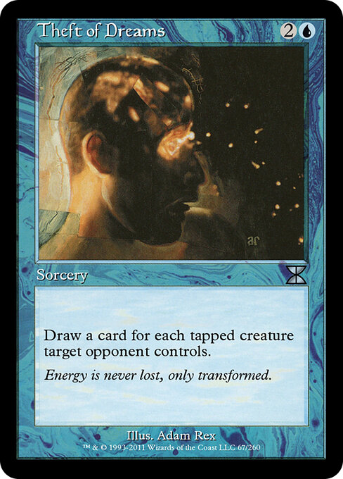 Theft of Dreams - Masters Edition IV (#67) - Illustrated by Adam Rex - Magic: The Gathering Card