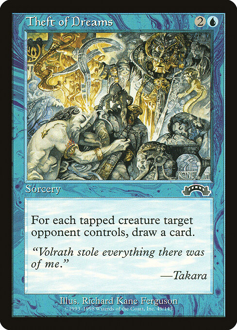 Theft of Dreams - Masters Edition IV (#67) - Illustrated by Adam Rex - Magic: The Gathering Card
