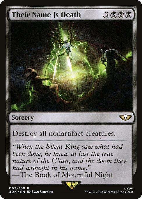 Their Name Is Death - Warhammer 40,000 Commander Magic card