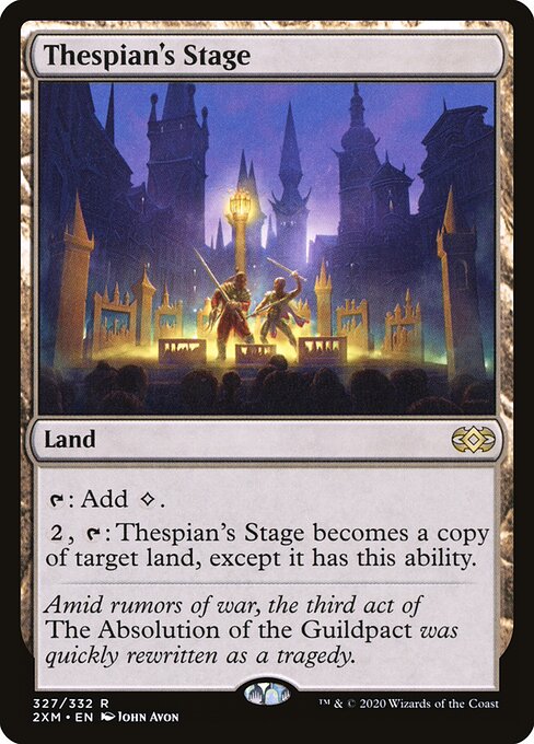 Thespian's Stage - Double Masters (#327) - Illustrated by John Avon - Magic: The Gathering Card