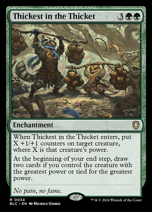 Thickest in the Thicket - Bloomburrow Commander Magic card