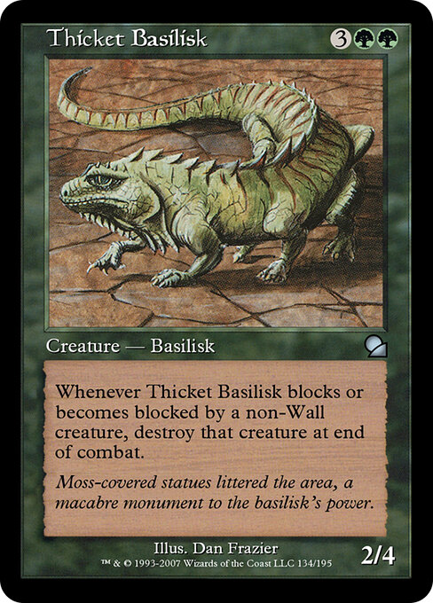 Thicket Basilisk - Masters Edition Magic card