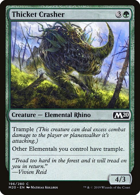 Thicket Crasher - Core Set 2020 Magic card