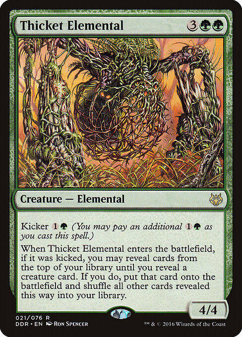 Thicket Elemental - Duel Decks: Nissa vs. Ob Nixilis Magic card