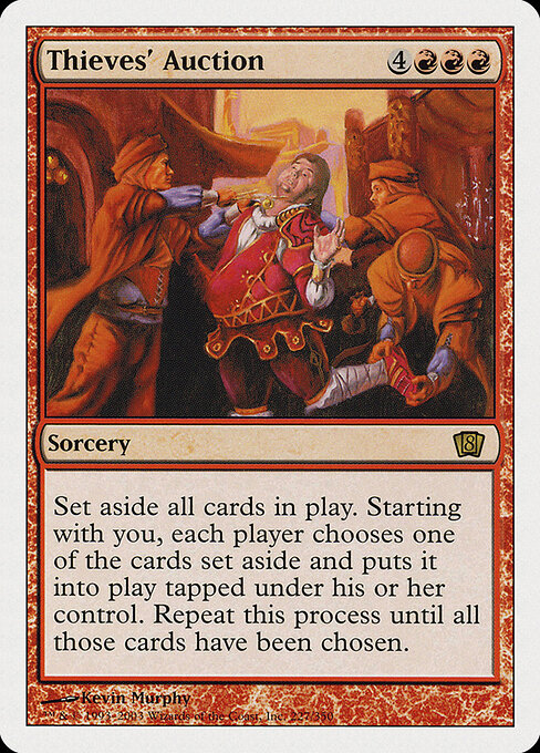 Thieves' Auction - Eighth Edition (#227) - Illustrated by Kevin Murphy - Magic: The Gathering Card