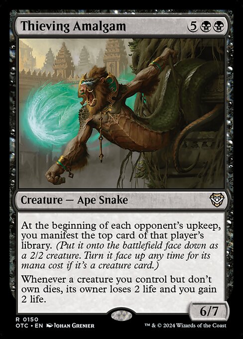 Thieving Amalgam - Outlaws of Thunder Junction Commander (#150) - Illustrated by Johan Grenier - Magic: The Gathering Card