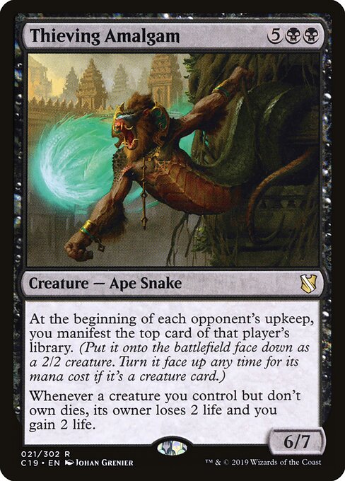 Thieving Amalgam - Commander 2019 (#21) - Illustrated by Johan Grenier - Magic: The Gathering Card
