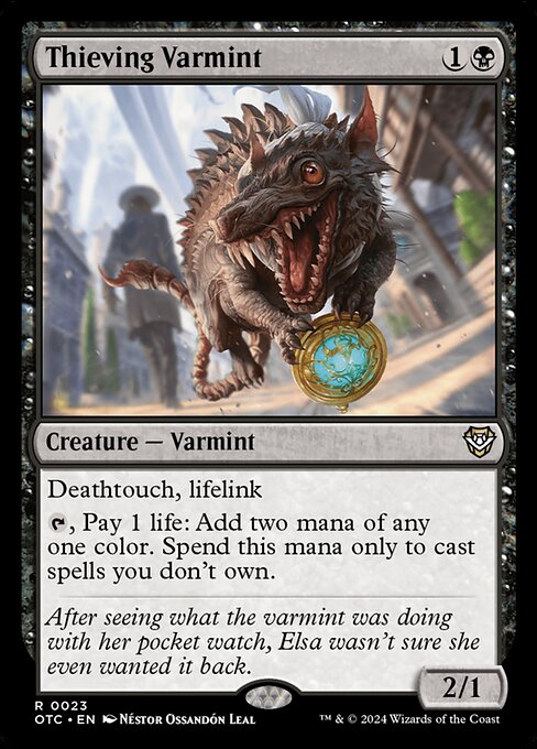 Thieving Varmint - Outlaws of Thunder Junction Commander Magic card