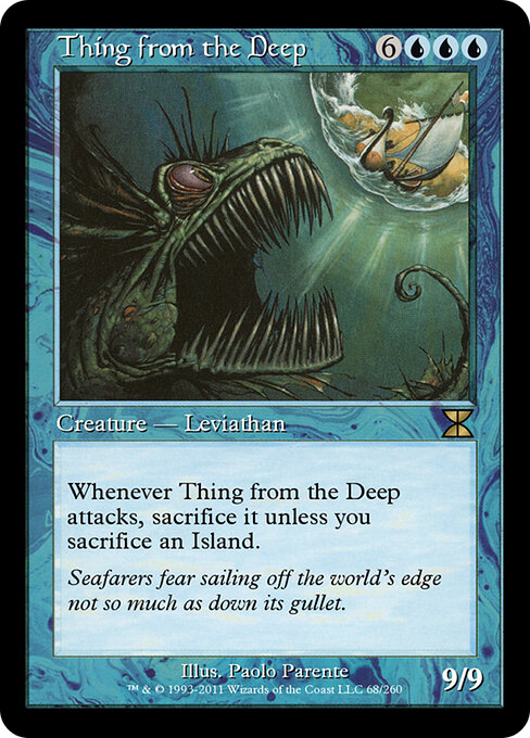 Thing from the Deep - Masters Edition IV Magic card