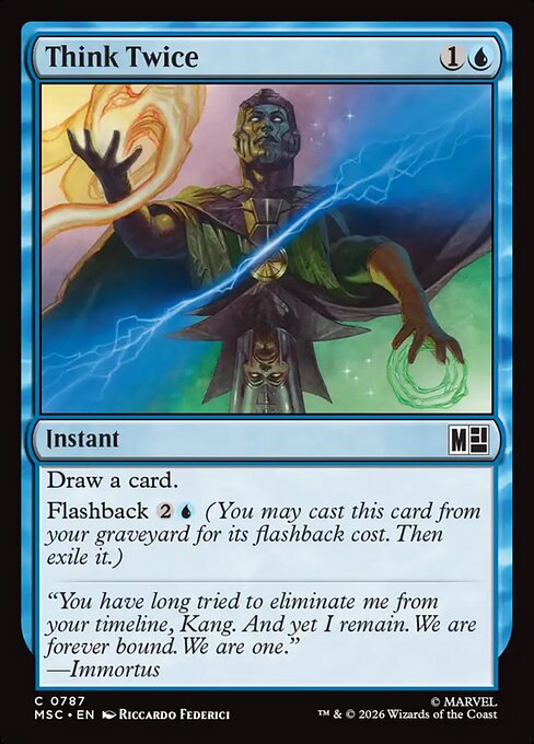 Think Twice - Marvel Super Heroes Commander Magic card