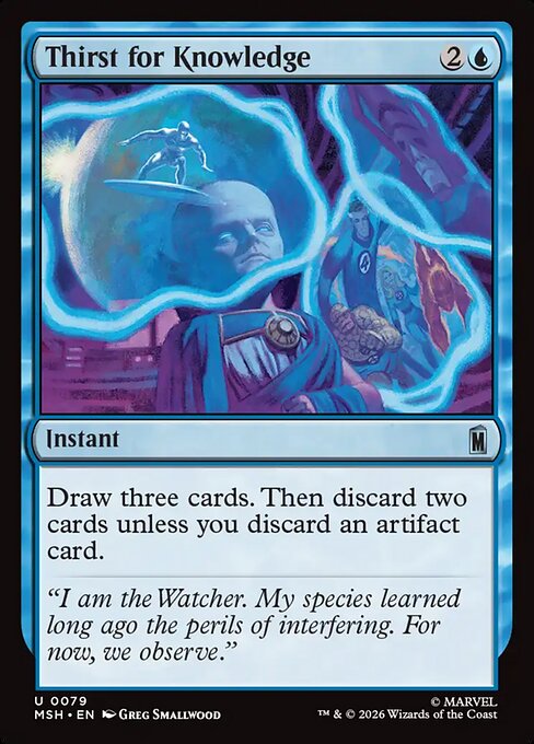 Thirst for Knowledge - Marvel Super Heroes Magic card